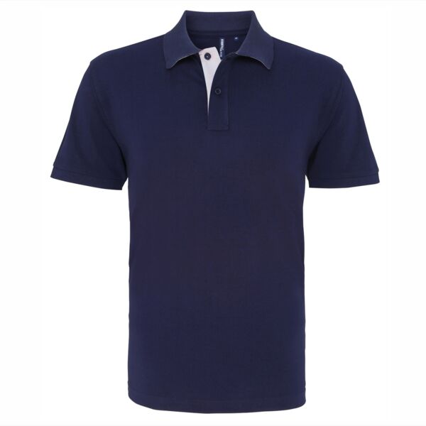 Men's classic fit contrast polo Thumbnail