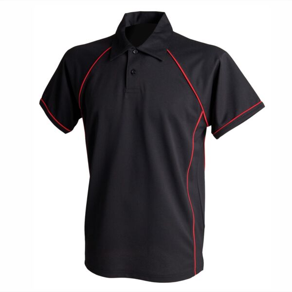 Kids piped performance polo Thumbnail