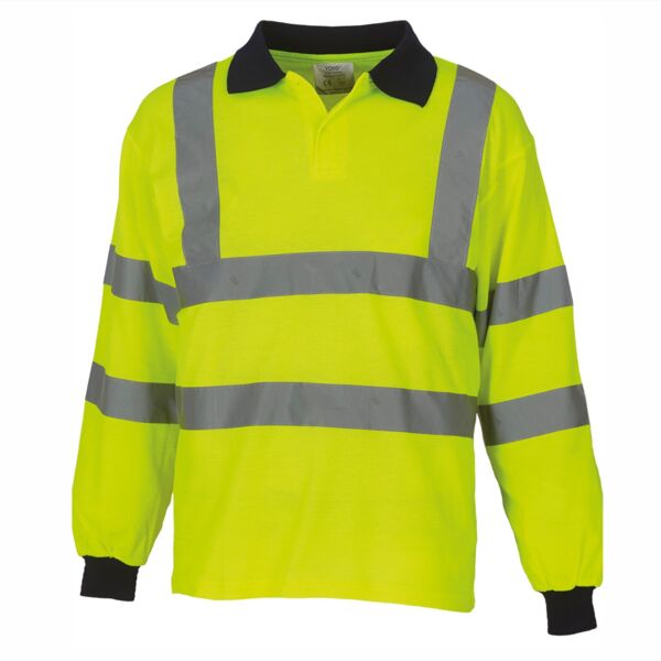 Hi-vis long sleeve polo (HVJ310) Thumbnail