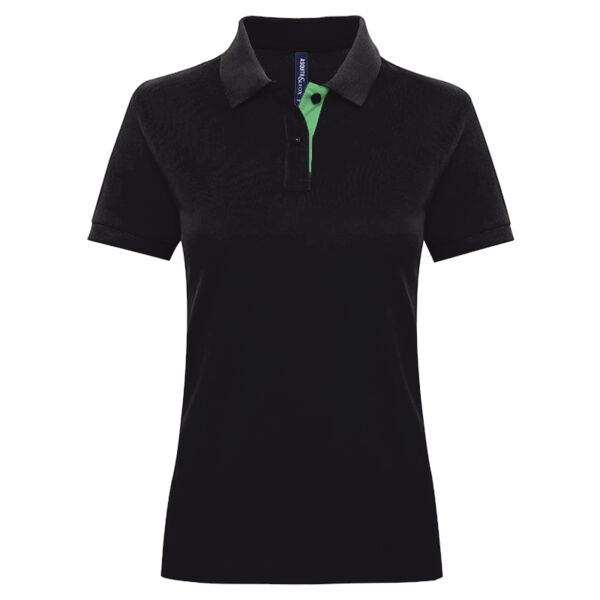 Women's contrast polo Thumbnail